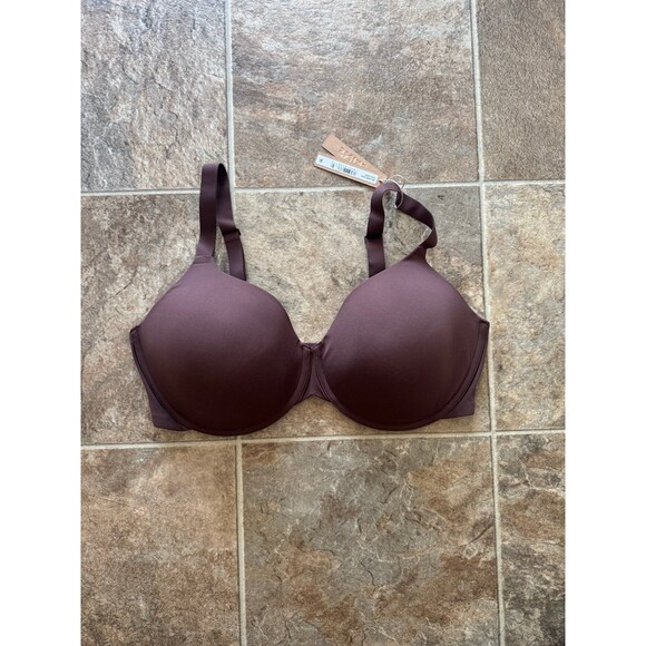 Skims Fits Everybody T-shirt Demi Bra Cocoa Size 40DD - Picture 1 of 5